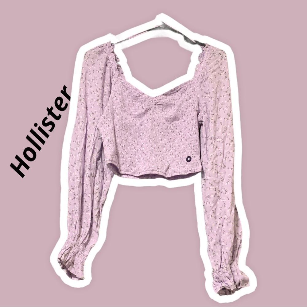 Hollister balloon crop top